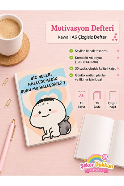 ÖZ KIRTASİYE Biz Neleri Halletmedik Ki Çizgisiz Hediyelik Defter