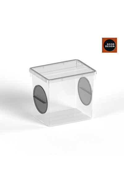 AETA P Box Cutie depozitare P Box 30 litri AETA cu capac si acces lateral gri...