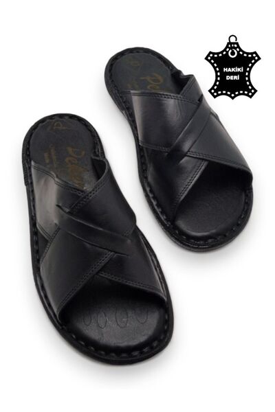 MAGIC SHOES Papuci ortopedici pentru bărbați cu piele naturală și sistem de p...