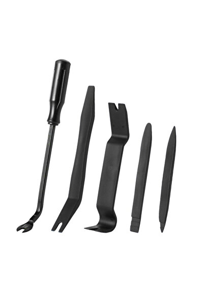 Choice black 5-piece car decoration disassembly tool set, scratch free plasti...