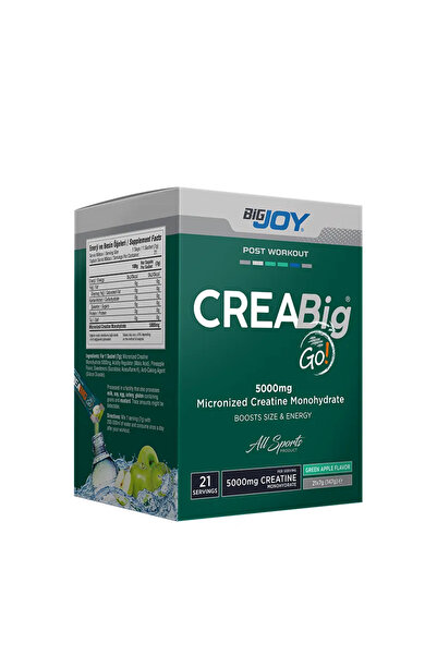 Bigjoy Kreatin Go Creatine Monohydrate 21 Adet Saşe %100 Mikronize Creabig Am...