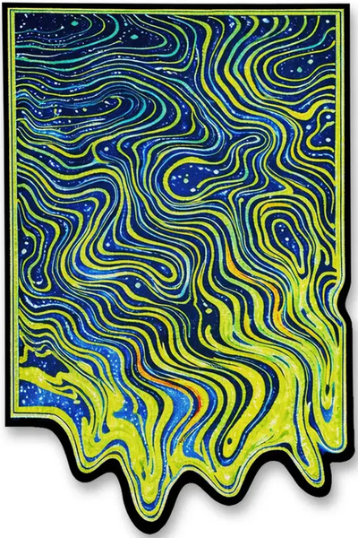 Rugs Modern Halı SDT Çok Renkli Soyut Abstract Dalgalı Desenli Dokuma Taban M...