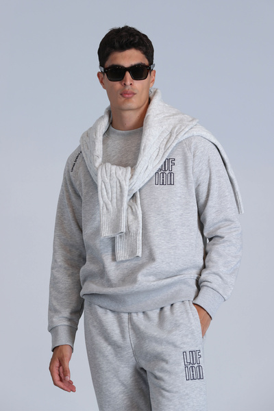 Lufian Dıego Erkek Sweatshirt Gri