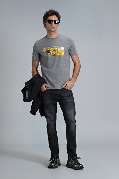 Lufian Muške pantalone - Clar Smart Jean, antracit, regular fit
