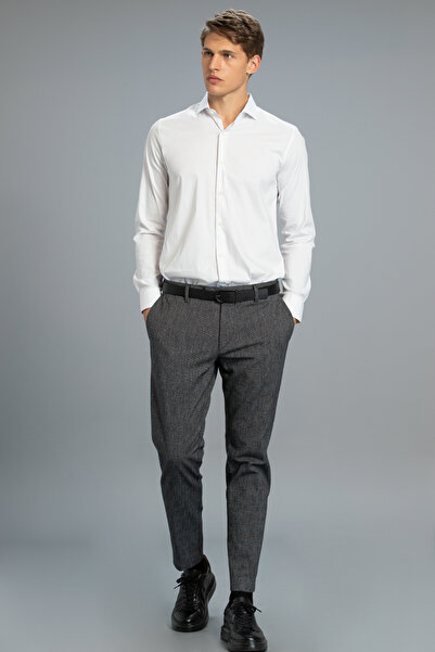 Lufian Sucub Smart Men's Chino Pants Slim Fit Black