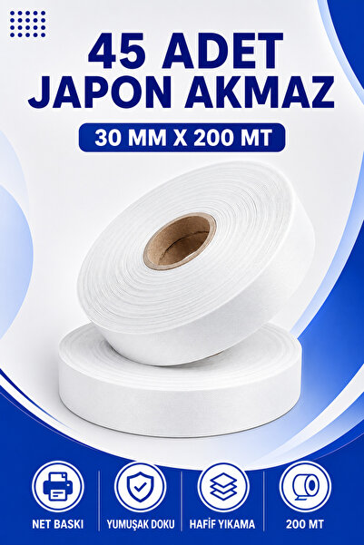 Küresel Etiket Barkod 30X200Mm Japanese Not Cracked |   45 Pieces |   200m | ...