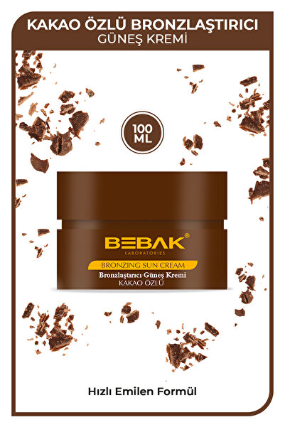 Bebak Kakao Özlü Bronzlaştırıcı Güneş Kremi 100 Ml 0 Spf