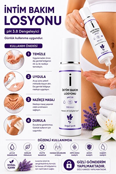 For You Gold Intim Genital Bölge Akıntı , Yanma ve Koku Gidermeye Yardımcı Losyon 150 Ml