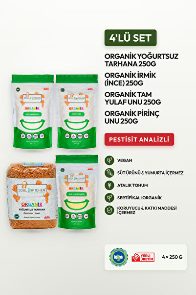 Soul Kitchen Organik Ürünler Organik Sertifikalı Yoğurtsuz Tarhana İnce İrmik...
