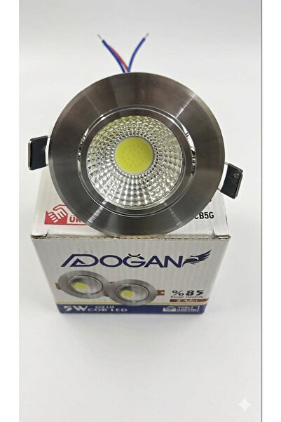 ADOĞAN 5W CROM KASA BEYAZ IŞIK COB LED  4LÜ PAKET