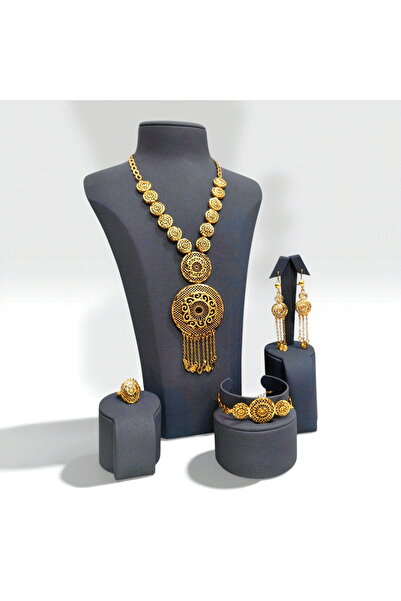 Generic Bridal Full Jewelry Set for Women - Necklace Earrings Ring and Bracel...