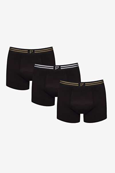 Penti Erkek Pamuklu Gold Belt 3lü Çok Renkli Boxer
