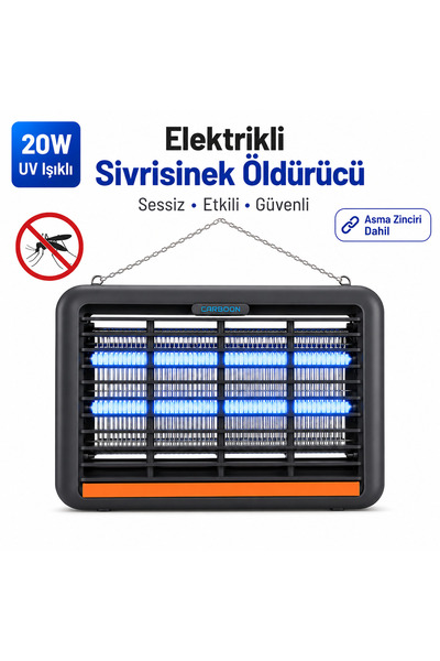 CARBOON Elektrikli Sinek Öldürücü UV Işıklı Sivrisinek Kovucu 20W