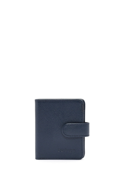 Derimod Men's Navy Blue Leather Card Holder 000A2D307526