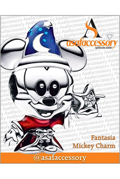 asaf Mickey mouse özel seri charm | gümüş kaplama