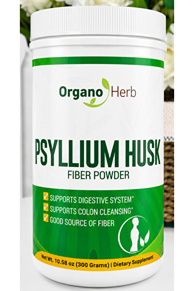 Organo Herb مسحوق ألياف قشور السيليوم 300 غرام
