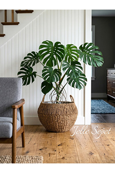Ter Steege Jelle Sepet Saksı Doğal Kahverengi 46*39cm
