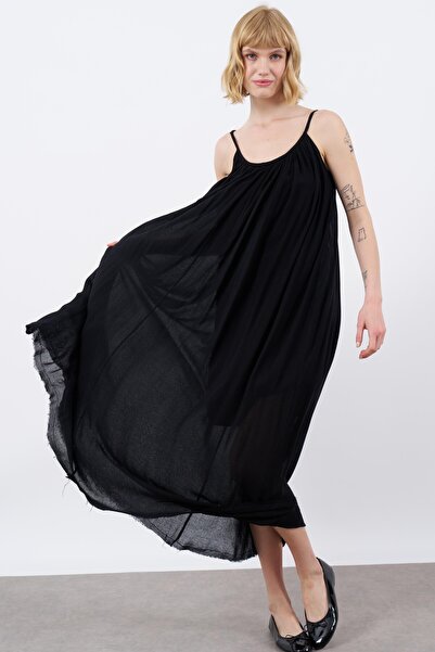 Suziş Squished Collar Strap Dress 3173