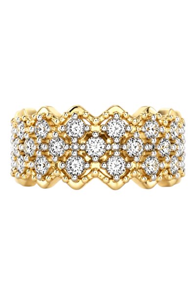 Store Diva Charm Kadın İşlemeli Ayarlı Alyans Yüzük
