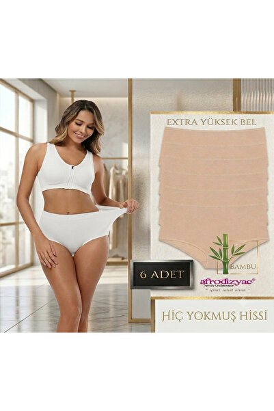 Afrodizyac 6'lı Extra Yüksek Bel Bambu Bato (EXTRA YUMUŞAK VE ESNEK)