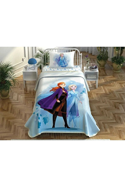 Taç Lisanslı Pike Takımı Frozen 2 Sisters Tek Kişilik