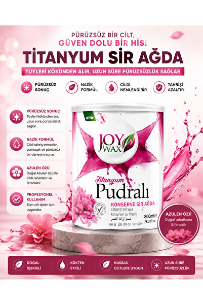 JOYWAX Joy Wax Konserve Sir Agda Pudralı 800gr
