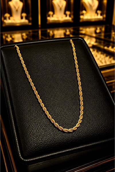 CAXBERN Gold Burgu Zincir Kolye