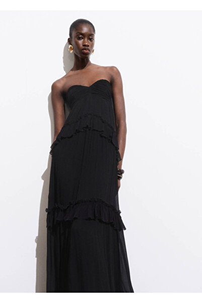 MANGO Woman Rochie maxi fără bretele