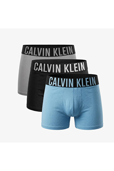 Calvin Klein Trunk 3'lü Erkek Mavi Boxer