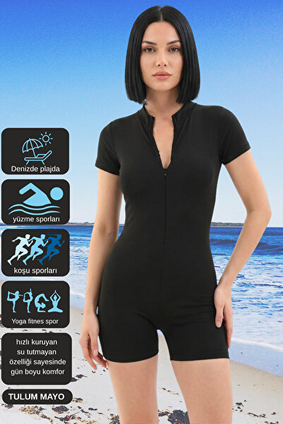 mrm pro Salopetă de mare Costum de baie sport cu fermoar Uscare rapidă Imperm...