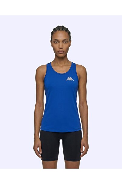 Kappa Survivor Woman Tank 4 Kadın Mavi Regular Atlet