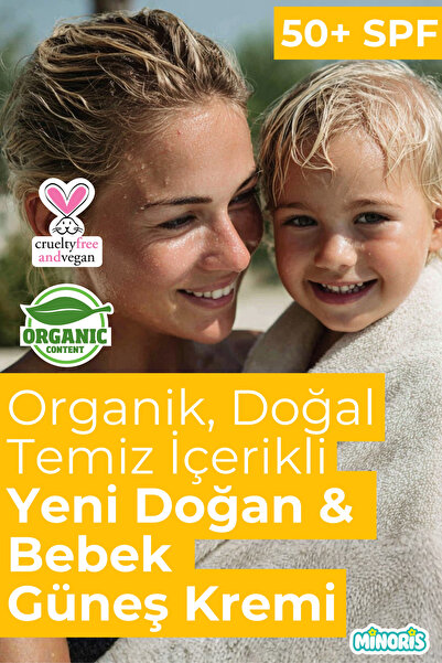 Minoris Baby Organik Bebek Güneş Kremi 50 SPF+ 50 ml
