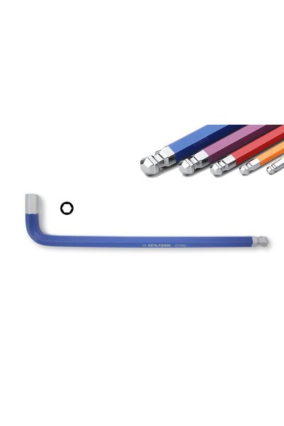 CETA FORM Lt/900C 9-Piece Ball-Headed L Allen Key Set - Colorful Series (Long Type)