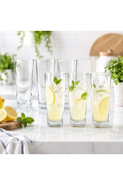 PAN HOME Sterling 6-piece Highball Glass Tumbler Set 300ml - Clear