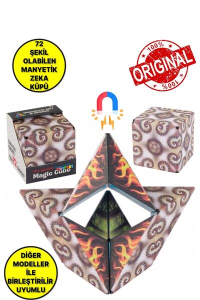 TOYFEST 3 Boyutlu Stress Giderici Manyetik Geometrik Mozaikli Mıknatıslı Akıl...