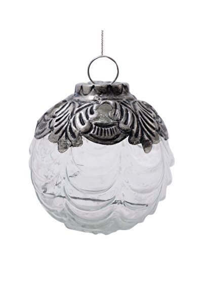 Yargıcı Yuvarlak Cam Ağaç Süsü (8 cm)