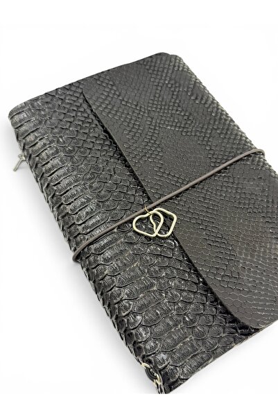 Yılan Desen A5 Defter Kılıfı & Organizer – Unisex Notebook Koruyucu Kılıf