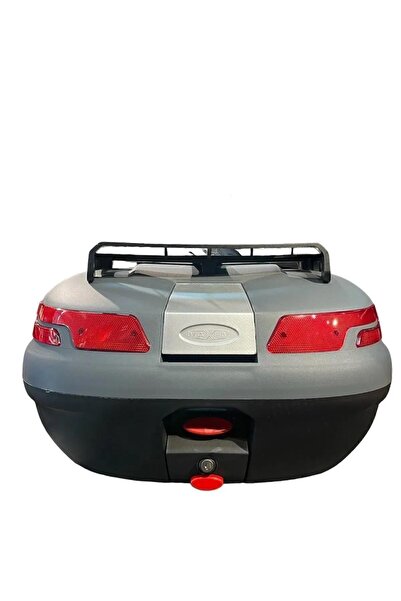 Maxem Sl45 Full 45 Litre Gri Bagaj Ve Sırt Dayamalı Motosiklet Arka Çanta