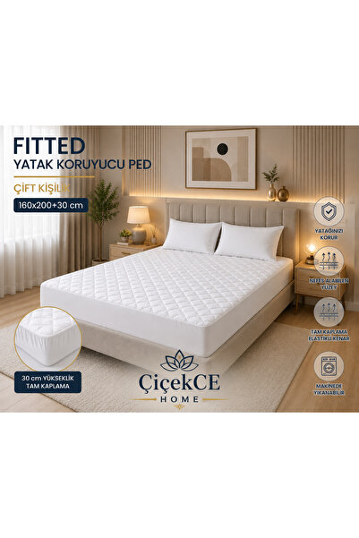 Soft Anti-Stress DOUBLE Bed Protector Sleep-Mattress Pad Fitted