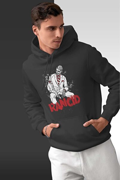buzagi tasarım ürünleri Rancid Oversize Hooded Unisex Sweatshirt