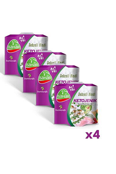 Bahar Hindi Pişmiş Hindi Sebzeli Ketojenik 155g x 4 Adet