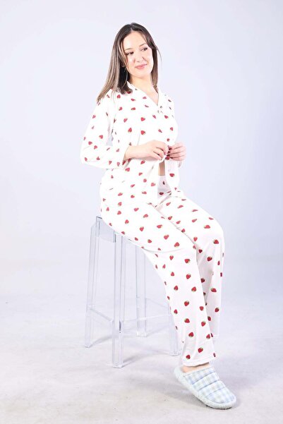 Mckanzie 3306 Set de pijamale Milan cu guler moale, cu mâneci lungi și fund lung