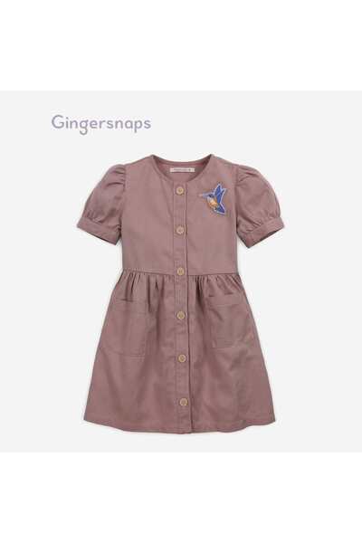 Gingersnaps فستان زهري مع فيونكة خصر للبنات