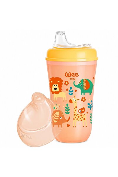 Wee Baby Insulated Water Corrugated Drinking Cup 200 ml - Orange