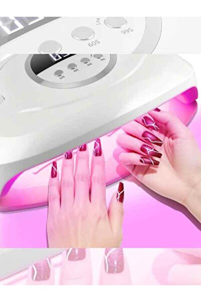 DAZZLE مصباح أظافر LED بالأشعة فوق البنفسجية بقوة 36 واط مع 12 خرزة LED، مزود...