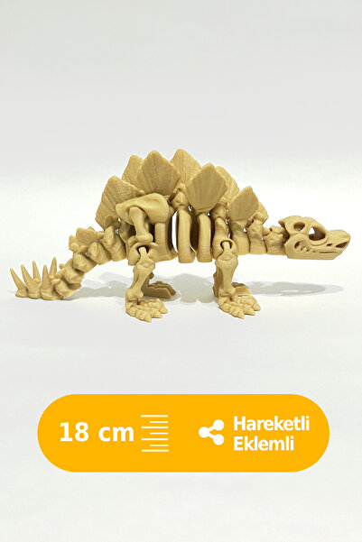 Artimon 3D Store Hareketli Stegosaurus 3D İskelet Dinozor | Oyuncak Dinozor |...