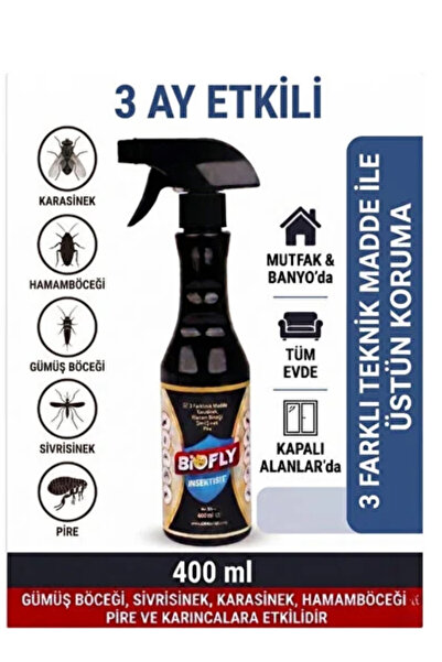 ARTI İLAÇLAMA Haşere Böcek Yaprak Biti Sinek Spreyi 400ml Çok Etili Karınca Kene
