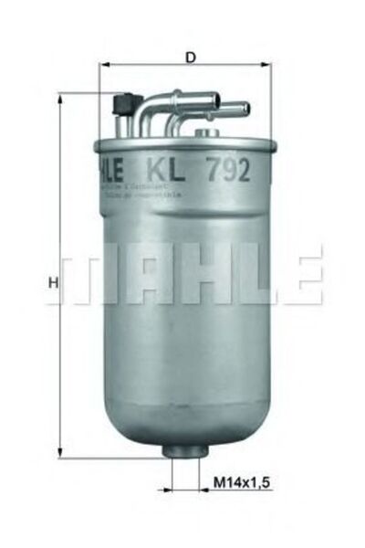 Mahle Original Filtru de combustibil KL 792