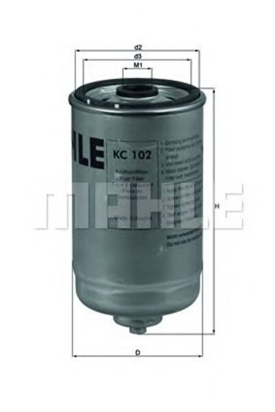 Mahle Original Filtru de combustibil KC 102
