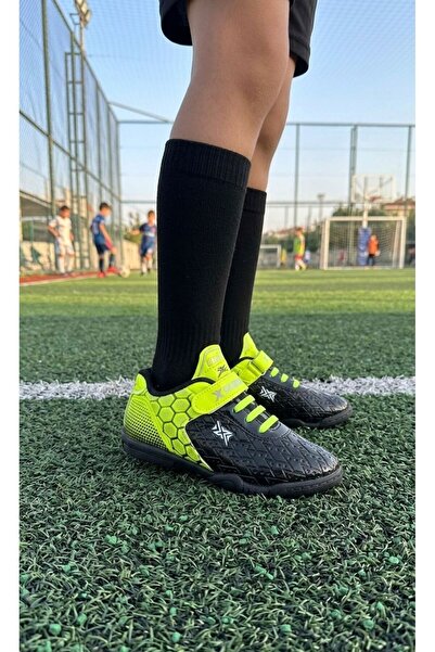 KANTEX Çocuk Cırtlı Bantlı Lastikli Bağcıklı Krampon Futbol Halı Saha01